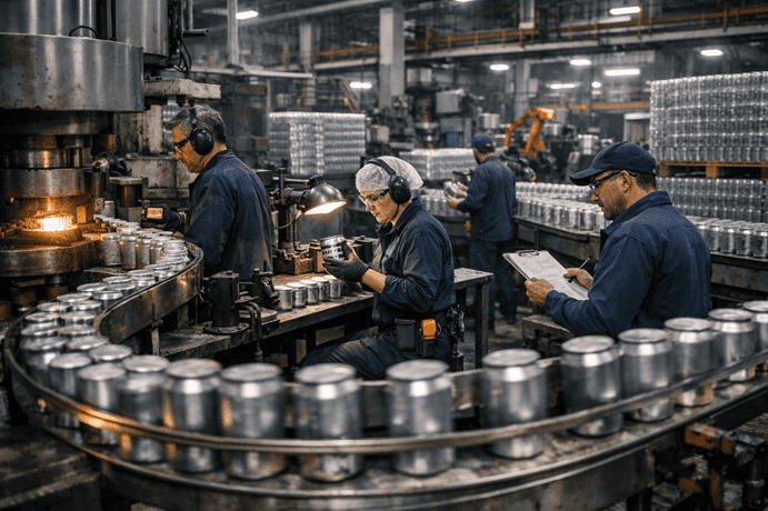 manufacturing can line